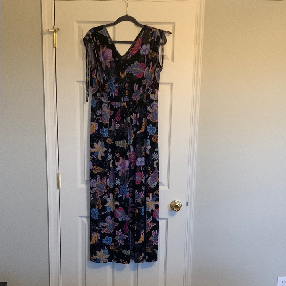 Floral Black Maxi Dress